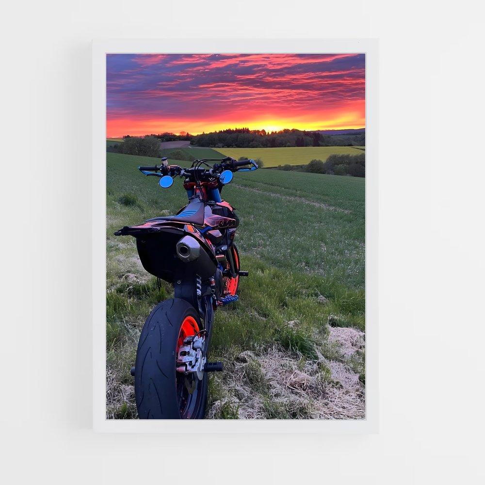 Poster Road Trip au Couchant – affiche KTM Moto (vue 3)